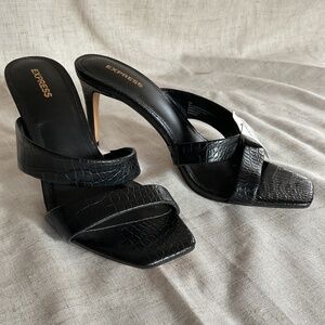 Express Open toe Heels -double straps